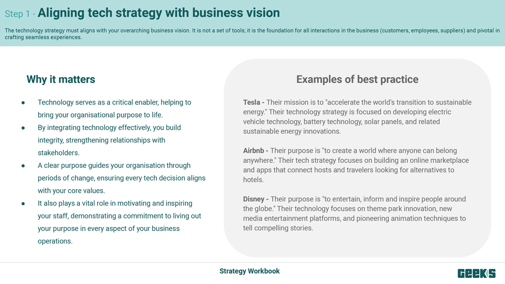 Tech Strategy Workbook