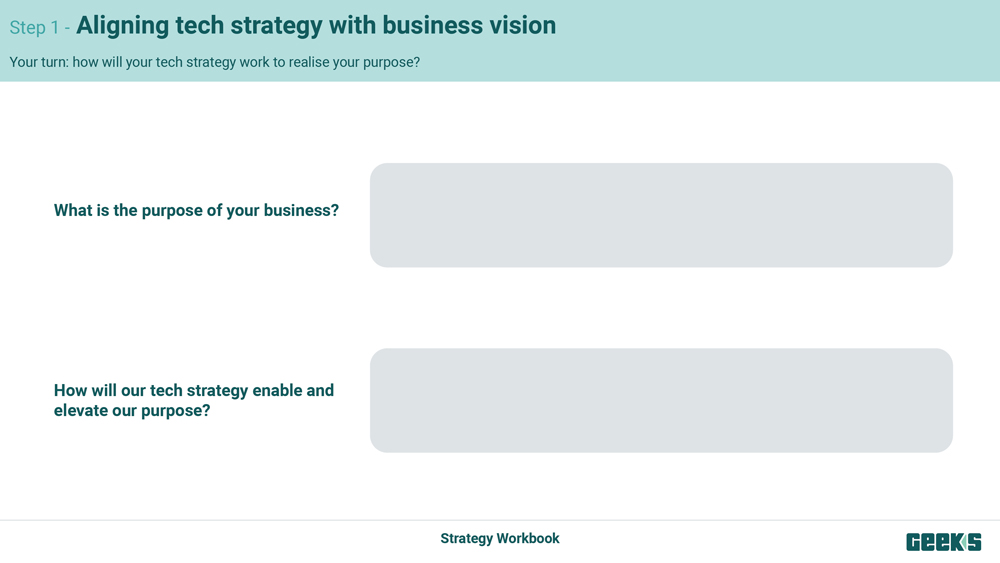 Tech Strategy Workbook